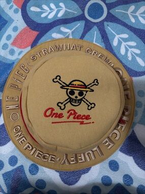 One Piece Strawhat Crew Hat BAG - Tan and Red Logo